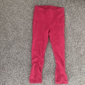 Lululemon size 4 red capris yoga pants